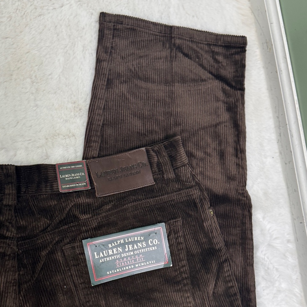NWT Ralph Lauren Dark Brown Corduroy Pants 16 - Picture 13 of 13